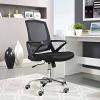 Proceed Mid Back Upholstered Fabric Office Chair in Black