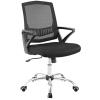 Proceed Mid Back Upholstered Fabric Office Chair in Black