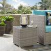 Repose Outdoor Patio Side Table in Light Gray