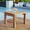 Upland Outdoor Patio Wood Side Table in Natural