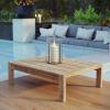 Upland Outdoor Patio Wood Coffee Table in Natural