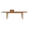 Marina Extendable Outdoor Patio Teak Dining Table in Natural