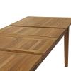 Marina Extendable Outdoor Patio Teak Dining Table in Natural