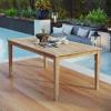 Marina Outdoor Patio Teak Dining Table in Natural