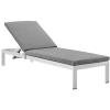 Shore Chaise with Cushions Outdoor Patio Aluminum Set of 4