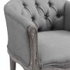 Crown Vintage French Upholstered Fabric Dining Armchair