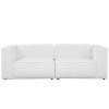 Mingle 2 Piece Upholstered Fabric Sectional Sofa Set