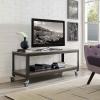 Vivify Tiered Serving or TV Stand in Gray Walnut