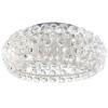 Halo 19" Acrylic Ceiling Fixture in Clear