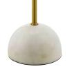 Convey Bronze and White Marble Floor Lamp