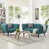 Bestow 2 Piece Upholstered Fabric Loveseat and Armchair Set