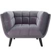 Bestow 2 Piece Velvet Sofa and Armchair Set