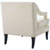 Concur Button Tufted Upholstered Velvet Armchair