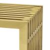 Gridiron Medium Stainless Steel Bench in Gold