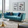 Adept Upholstered Velvet Sofa