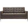 Florence Knoll Style Loveseat Couch - Wool