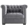 Heritage Upholstered Velvet Armchair