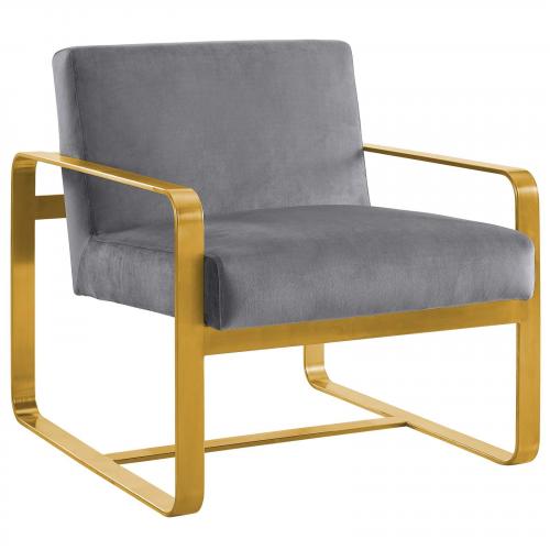 Astute Upholstered Velvet Armchair