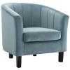 Prospect Channel Tufted Upholstered Velvet Armchair