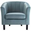 Prospect Channel Tufted Upholstered Velvet Armchair