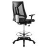 Extol Mesh Drafting Chair in Black