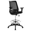 Forge Mesh Drafting Chair in Black