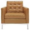 Florence Knoll Style Arm Chair - Leather