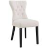 Silhouette Dining Side Chairs Upholstered Fabric Set of 2