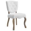 Array Dining Side Chair Set of 2 with Soft Polyester Upholstery