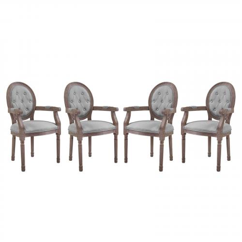 Arise Dining Armchair Upholstered Fabric Set of 4
