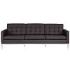 Florence Knoll Style Sofa Couch - Leather