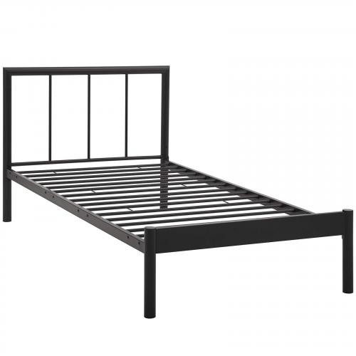 Gwen Twin Bed Frame in Brown