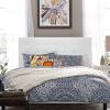 Paisley Tufted Full / Queen Upholstered Faux Leather Headboard