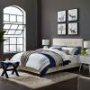 Amira King Upholstered Velvet Bed