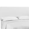 Taylor Twin Upholstered Faux Leather Headboard in White