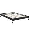 Loryn Full Vinyl Bed Frame with Round Splayed Legs