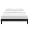 Tessie Full Vinyl Bed Frame with Squared Tapered Legs