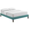 Tessie King Fabric Bed Frame with Squared Tapered Legs