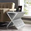 Press Stainless Steel Side Table