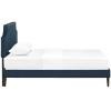 Corene Twin Fabric Platform Bed with Squared Tapered Legs