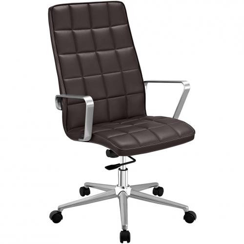 Tile Highback Office Chair in Brown