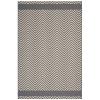 Optica Chevron With End Borders 5x8 Indoor and Outdoor Area Rug