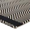 Optica Chevron With End Borders 8x10 Indoor and Outdoor Area Rug