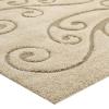 Jubilant Sprout Scrolling Vine 5x8 Shag Area Rug