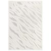 Whimsical Current Abstract Wavy Striped 5x8 Shag Area Rug