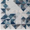 Entourage Elettra Distressed Geometric Triangle Mosaic 8x10 Area Rug