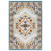 Reflect Ansel Distressed Vintage Floral Persian Medallion 8x10 Indoor and Outdoor Area Rug