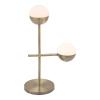 Waterloo Table Lamp in White & Brushed Bronze