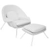 Saarinen Style Womb Lounge Chair - Leather