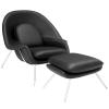 Saarinen Style Womb Lounge Chair - Leather